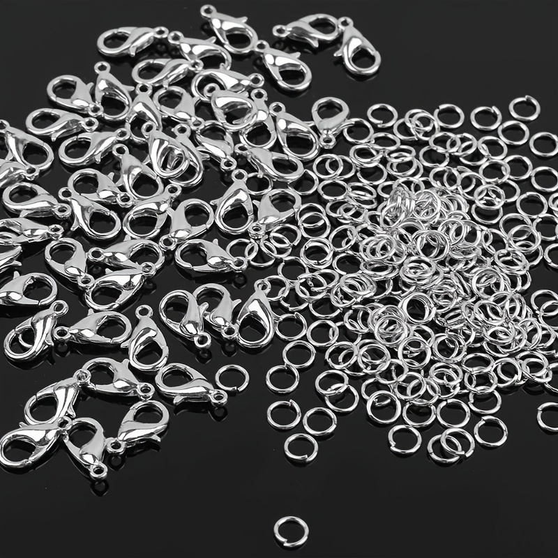 Jewelry Making Kit For Beginners - 1/2/300 個ロブスタークラスプオープンジャンプリングコンボ DIY ビーズネックレスブレスレットペンダントコネクタジュエリー作成クラフト用品