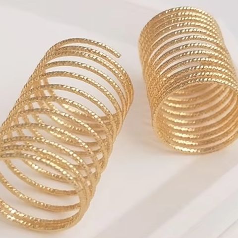 Jewelry Making Gold Wire - 14KメッキゴールドバッチフラワーカッパワイヤーリングDIYスプリングリング手巻きメインリング素材、ジュエリー製作用