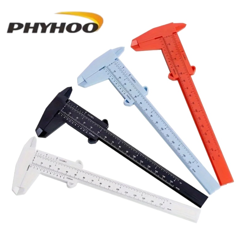 Jewelry Making Experience - PHYHOO デュアルスケールプラスチック製ノギス、ジュエリー製作、DIYクラフト、学生実験用精密測定ツール