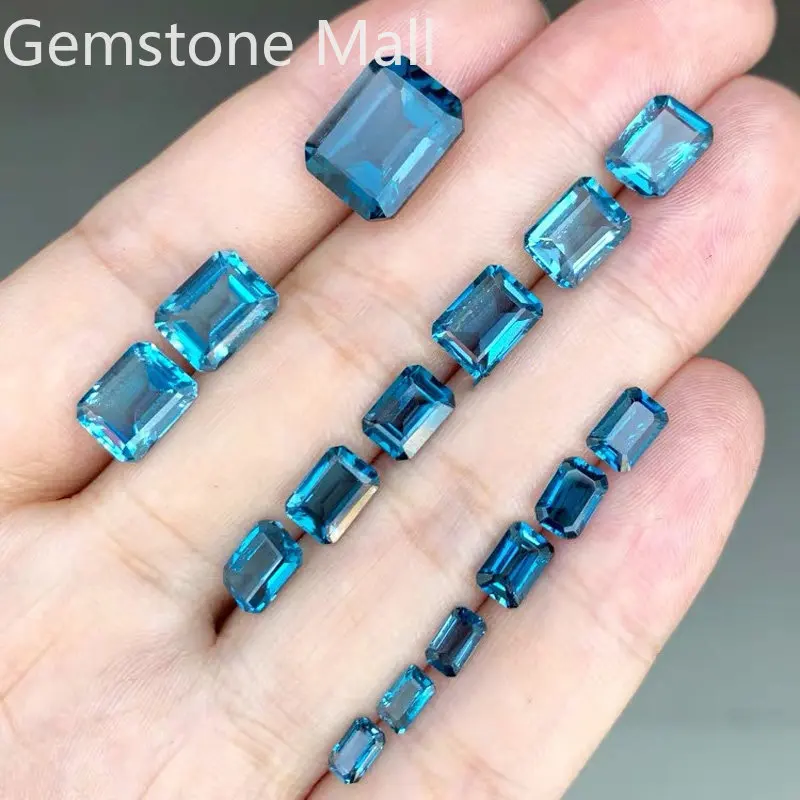 Jewelry Making In London - エメラルド カット ナチュラル トパーズ 4 ミリメートル