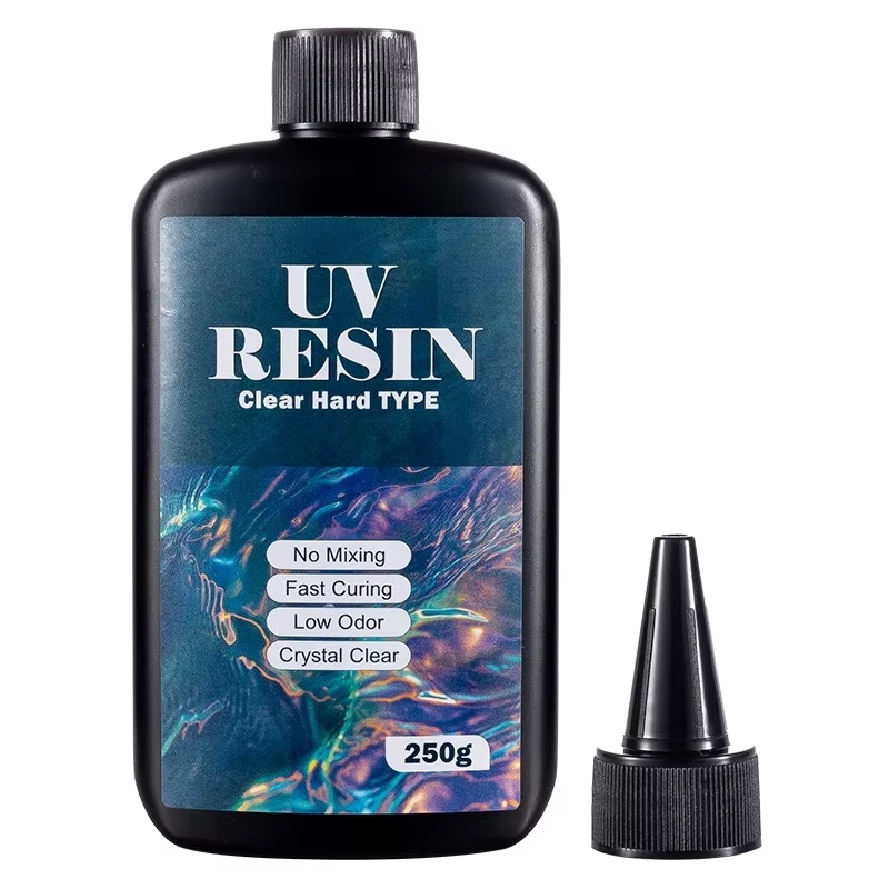 Resin Mold Jewelry - 100g/250g クリアUVレジン ハードタイプ 1分硬化 紫外線硬化 エポキシ樹脂接着剤