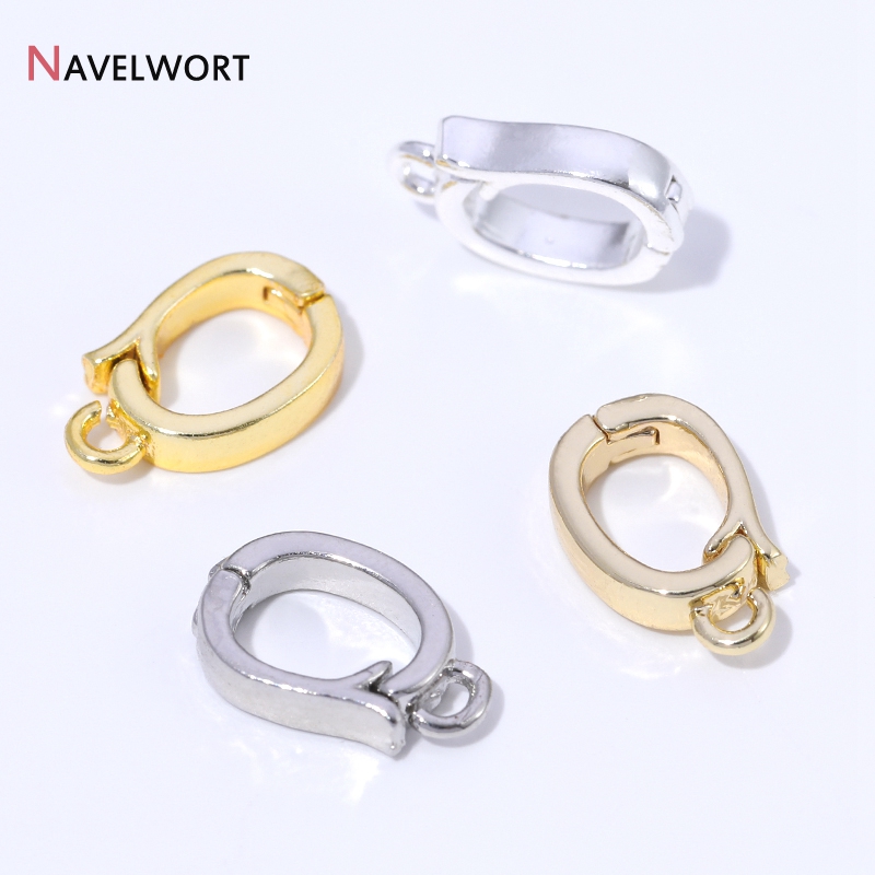 Jewelry Making Pins - 14K/18K金メッキ真鍮製ヒンジ付きネックレスエンハンサー、ネックレス製作アクセサリー、ペンダントベイルクラスプ、ジュエリー材料