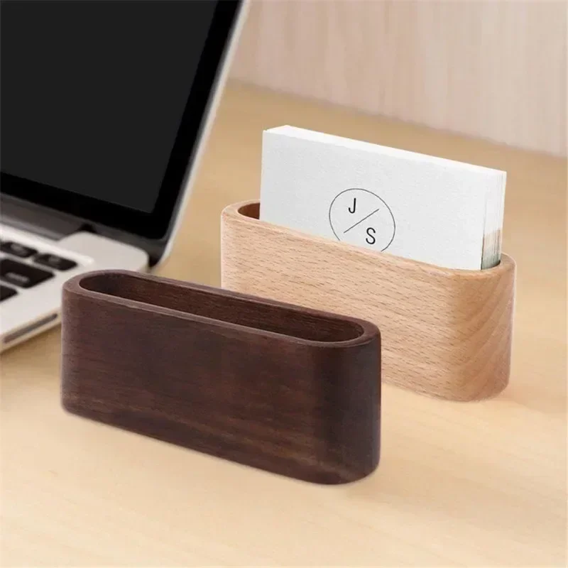 Jewelry Making Business - 木製名刺ホルダー メモホルダー ディスプレイラック カードホルダー 事務用品 文具