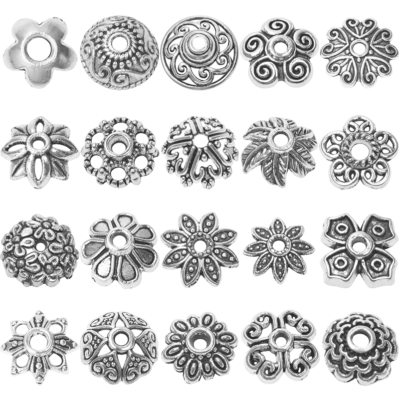 Jewelry Making Business - 100 個のペンダント用ビーズキャップチャームジュエリーメイキングペンダント DIY アクセサリーフラワーベース卸売アイテムビジネス用