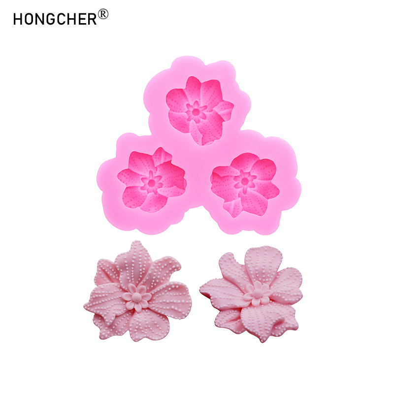 Resin Mold Jewelry - 水玉模様の花柄ローズシリコンモールド、携帯電話ケース、樹脂ジュエリー、ドリップレジンモールド、手作りチョコレートフォンダンケーキベーキングモールド用