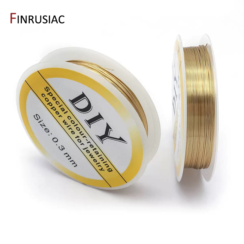 Jewelry Making Gold Wire - 14K金メッキ銅線、ジュエリー製作用、ビーズワイヤー、ジュエリーコード、DIYジュエリー材料アクセサリー用ワイヤー