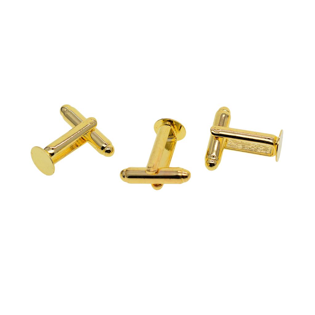 Jewelry Making Business - メンズカフスボタンベースカボションセッティングトレイジュエリー製作、結婚式、ビジネスシャツ、真鍮アクセサリー用