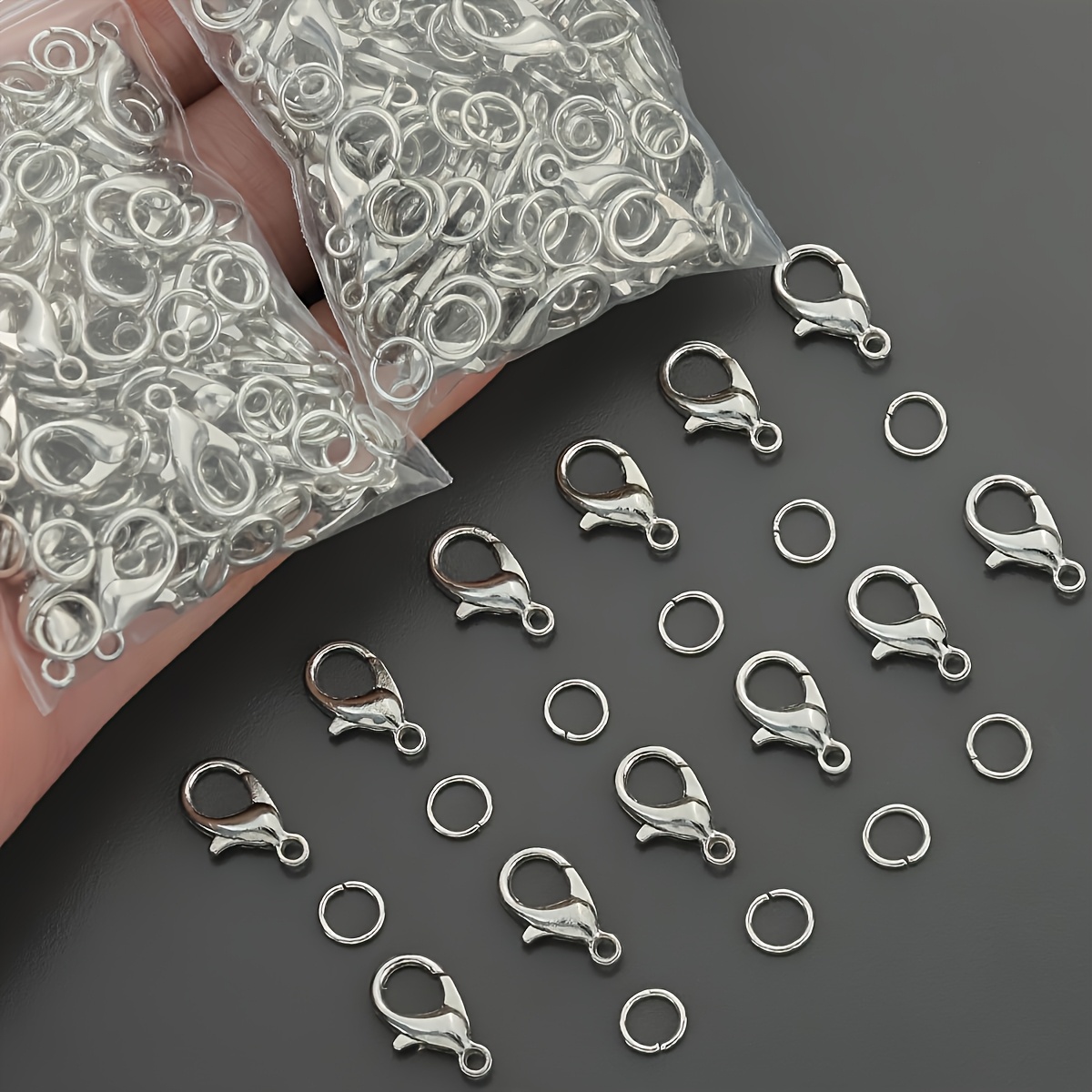 1/2/300 個ロブスタークラスプオープンジャンプリングコ - Jewelry Making Kit For Beginners のレビューと価格