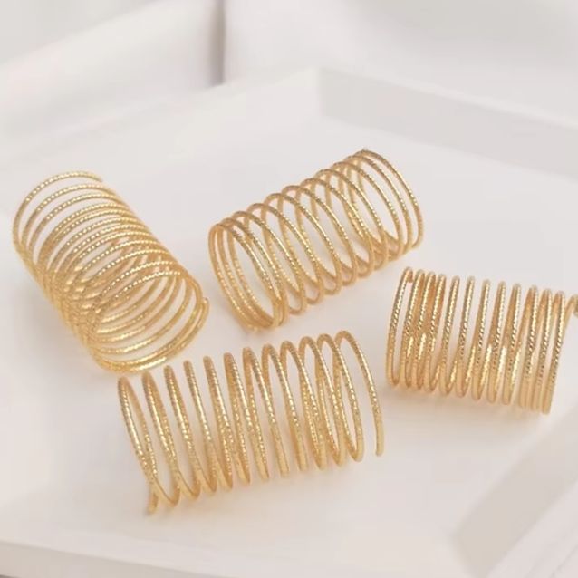 14KメッキゴールドバッチフラワーカッパワイヤーリングDIY - Jewelry Making Gold Wire のレビューと価格