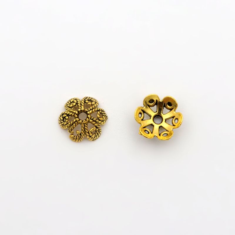50 個の花中空ルーススペーサービーズキャップジュエリー作成 - Jewelry Making Business のレビューと価格