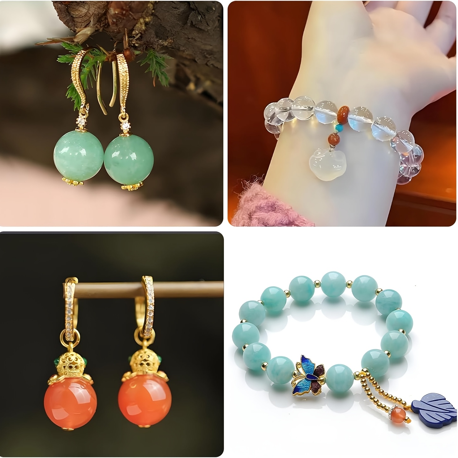 2つの穴あき球形シリコンビーズ型、円形エポキシ樹脂型、ジュエ - Resin Mold Jewelry のレビューと価格