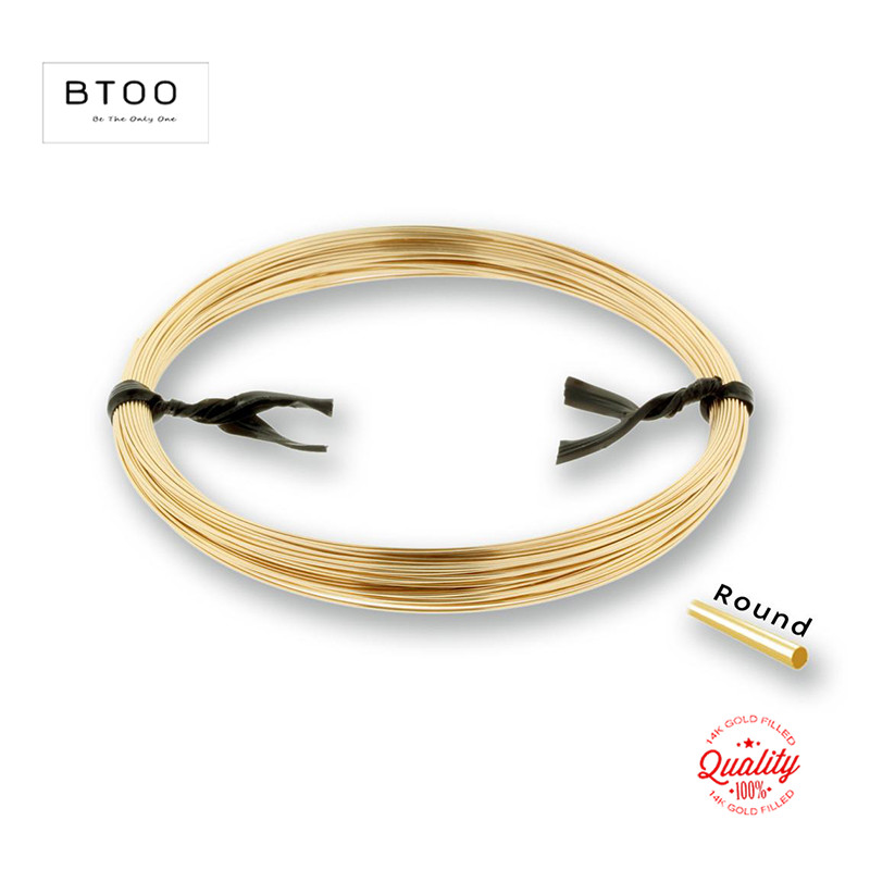 1メートル半硬/半軟14Kゴールドフィルドビーズワイヤー金属 - Jewelry Making Gold Wire のレビューと価格