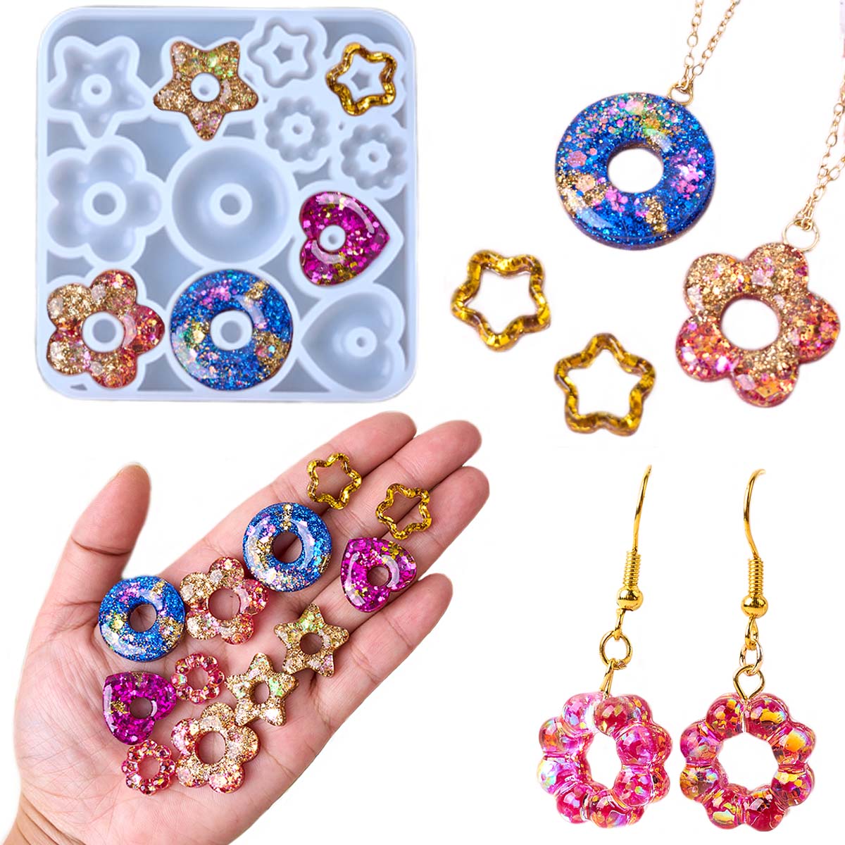 Multifuntional ジュエリーシリコーン型 DIY - Resin Mold Jewelry のレビューと価格