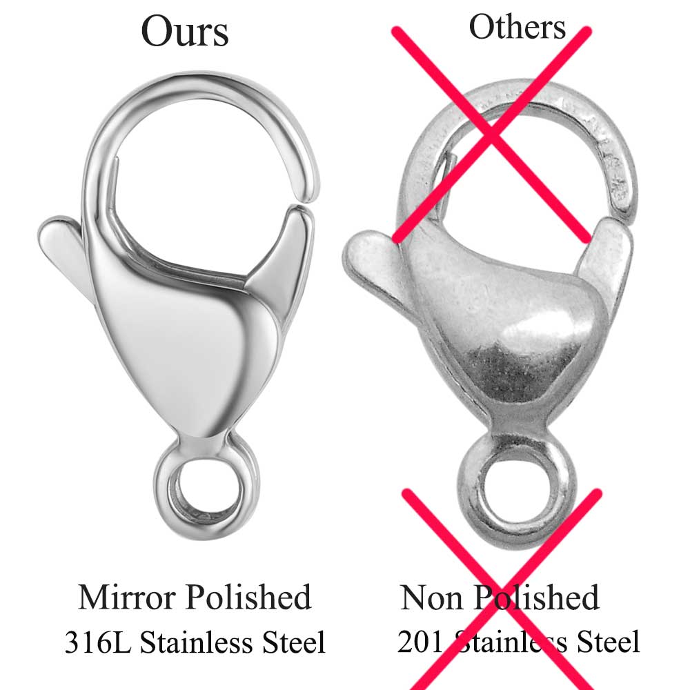 20/30/40 316Lステンレス鋼ロブスタークラスプ卸売 - Jewelry Making Pins のレビューと価格