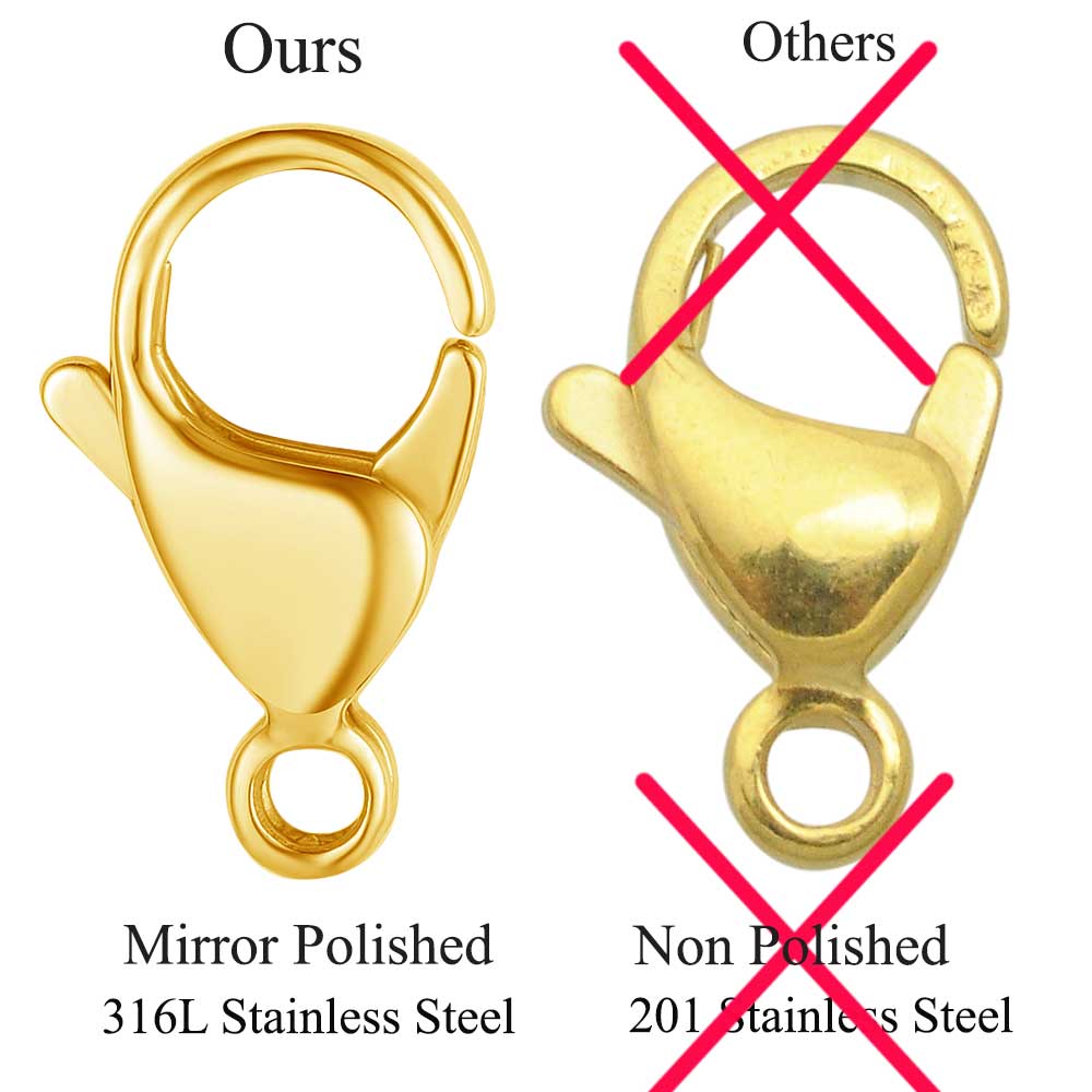 20/30/40 316Lステンレス鋼ロブスタークラスプ卸売 - Jewelry Making Pins のレビューと価格