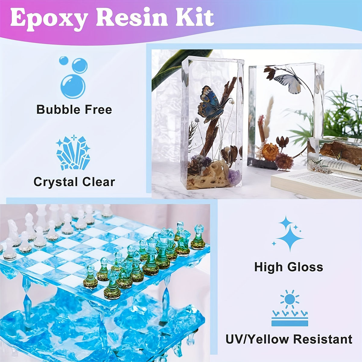 125ml/250ml クリスタルクリアキャスティングレジン - Resin Mold Jewelry のレビューと価格