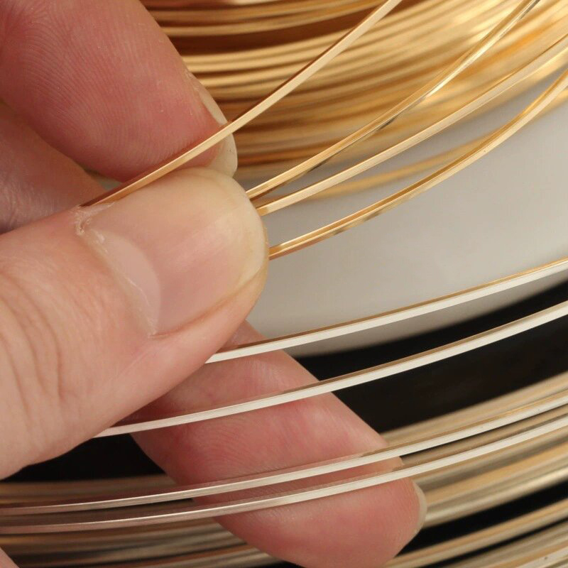 14K ゴールドフィルドスクエアワイヤー 1 メートルハーフ - Jewelry Making Gold Wire のレビューと価格