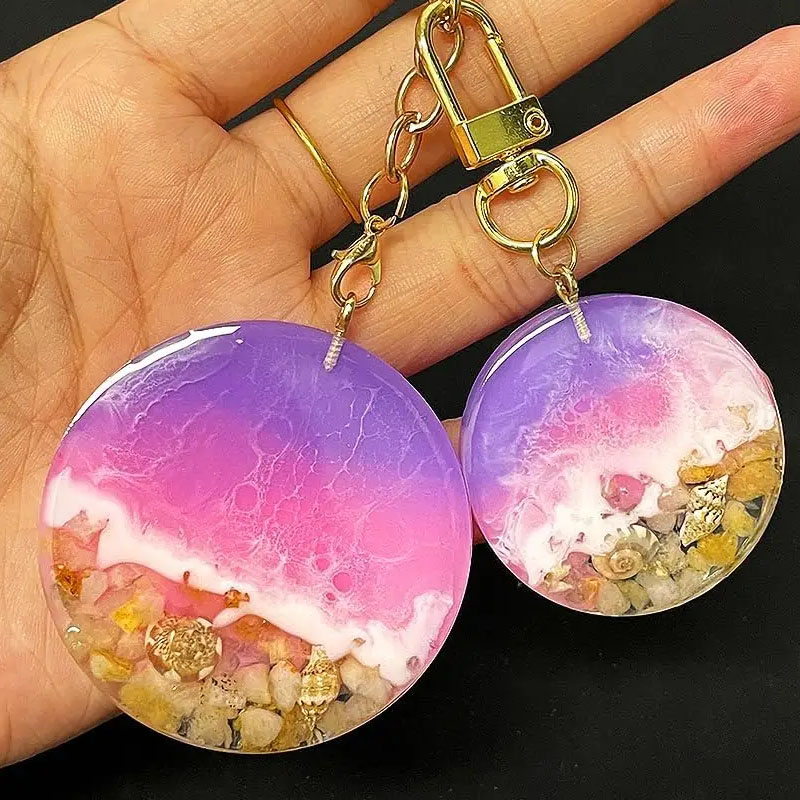 1.25～2インチの丸型シリコンモールド、樹脂ジュエリー、ペ - Resin Mold Jewelry のレビューと価格