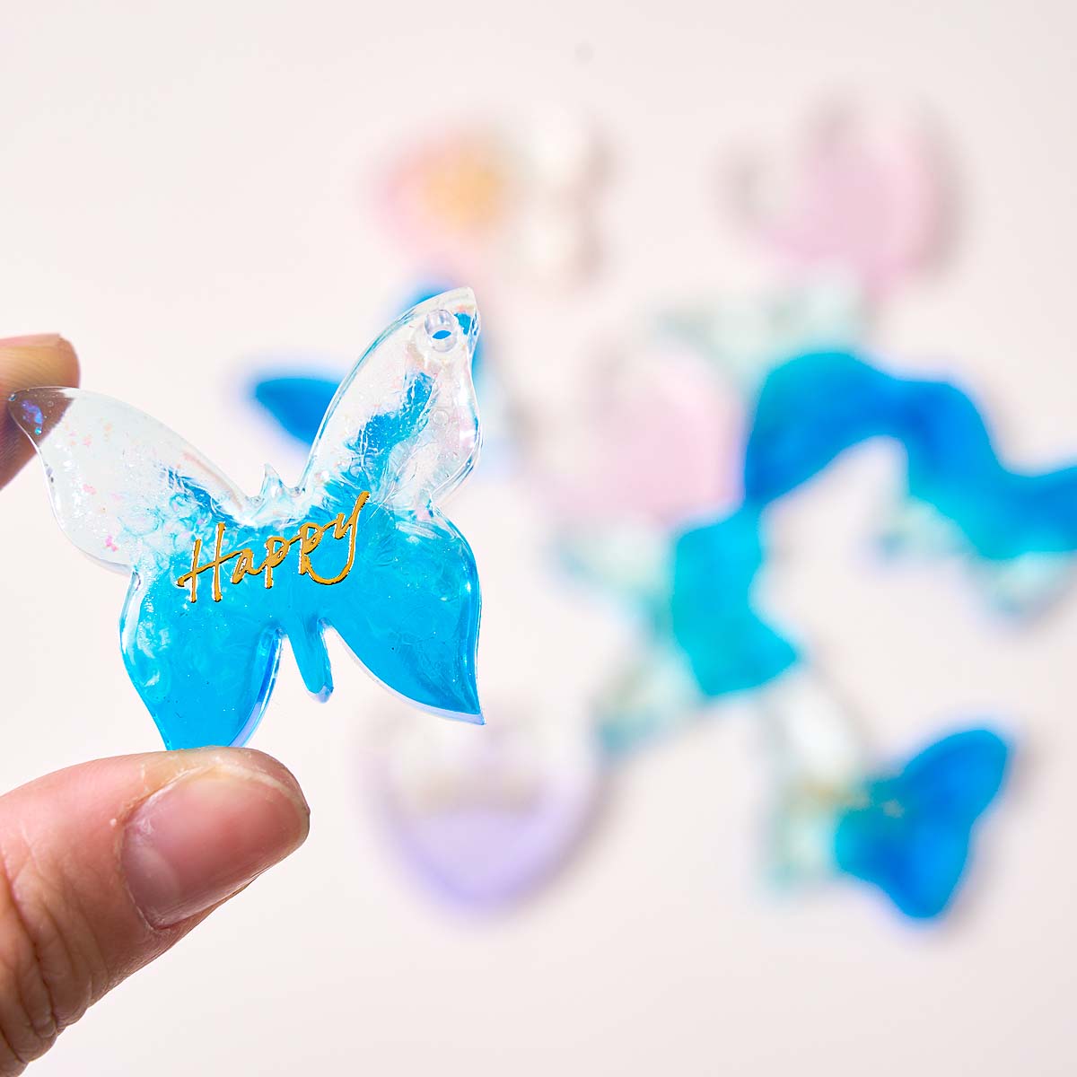 6穴付きイヤリングシリコンモールドDIYハート蝶形エポキシ樹 - Resin Mold Jewelry のレビューと価格