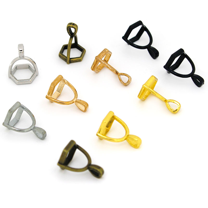 20 個六角形の宝石キャップ天然石クリスタル柱ペンダントキャ - Jewelry Making Pins のレビューと価格