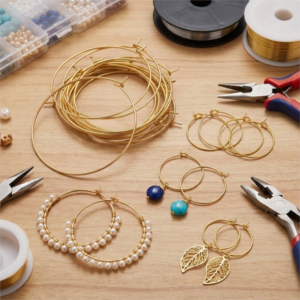 50個入り 316ステンレス鋼 15 20 30 40mm  - Jewelry Making Gold Wire のレビューと価格