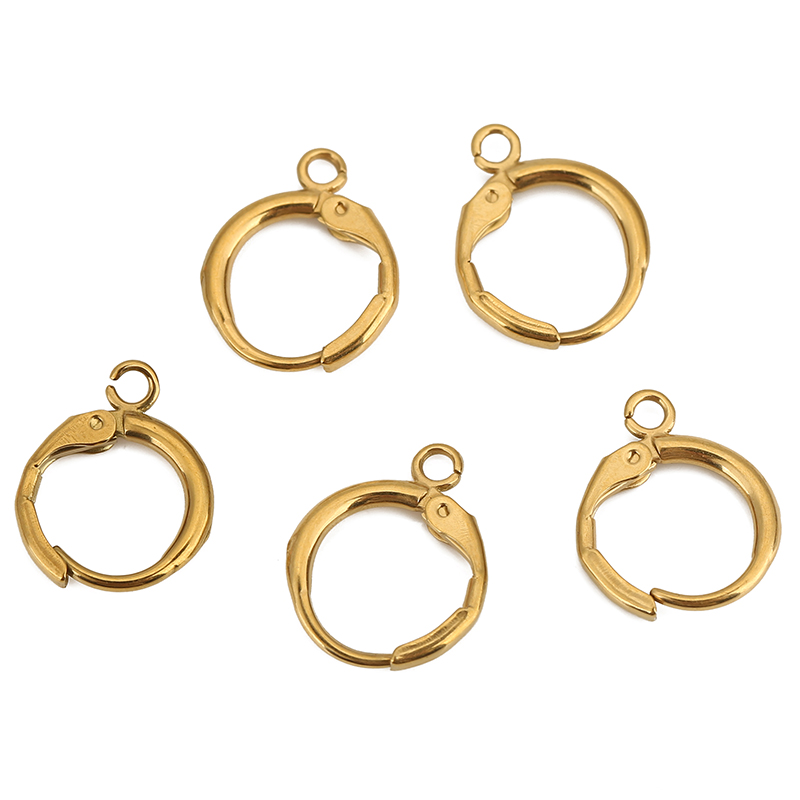 10 個 PVD ​​色褪せないステンレス鋼のイヤリングフッ - Jewelry Making Pins のレビューと価格