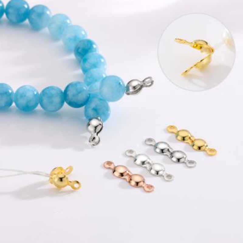 4個入り 本物の純銀925製 クロージャーエンドビーズ クラ - Jewelry Making Pins のレビューと価格