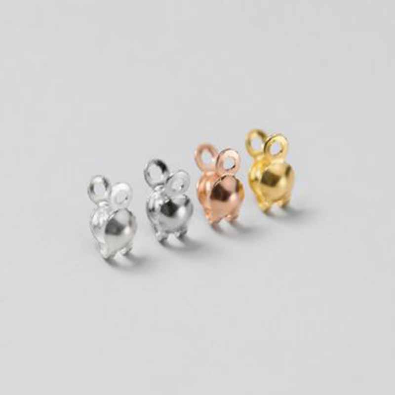 4個入り 本物の純銀925製 クロージャーエンドビーズ クラ - Jewelry Making Pins のレビューと価格
