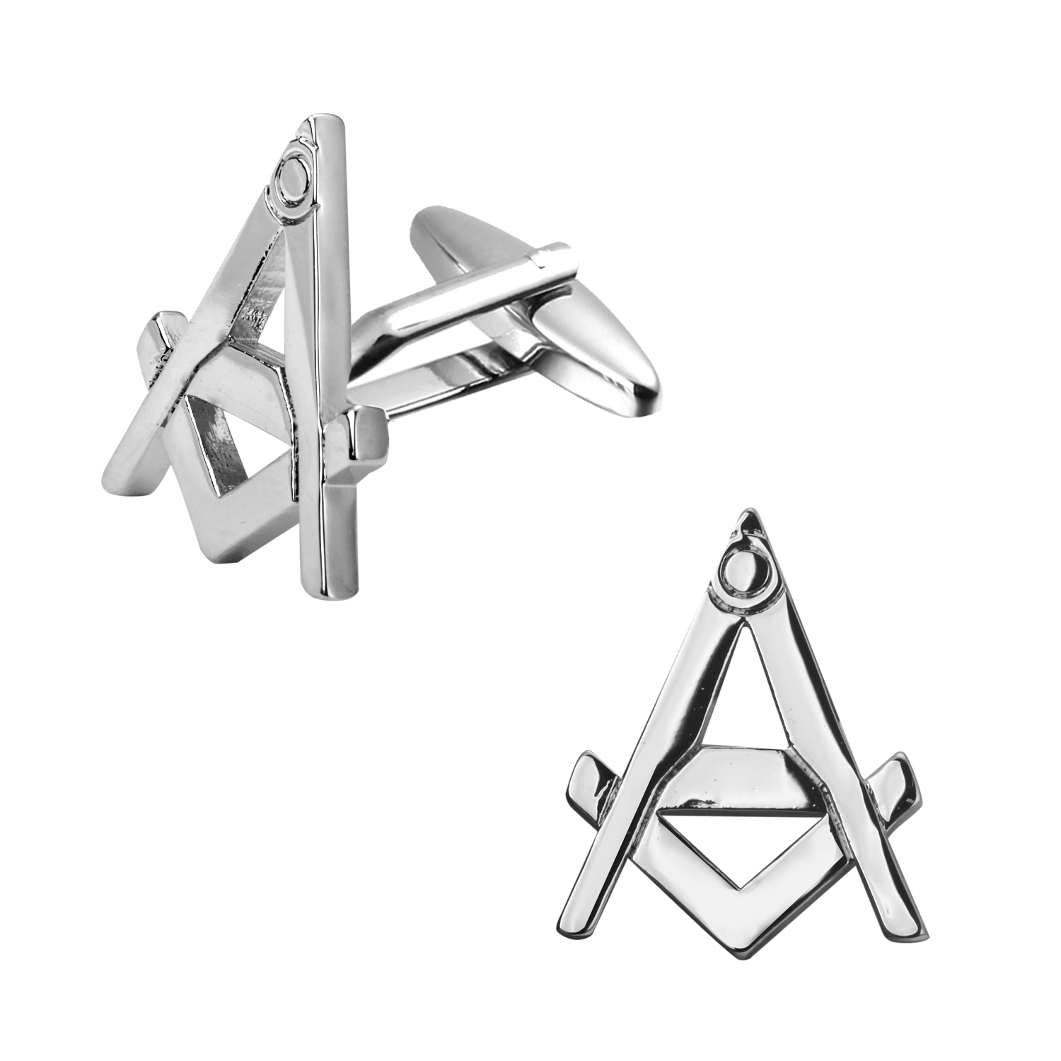 高品質メンズフレンチシャツメタルクロスフリーメイソン袖口ボタ - Jewelry Making Business のレビューと価格