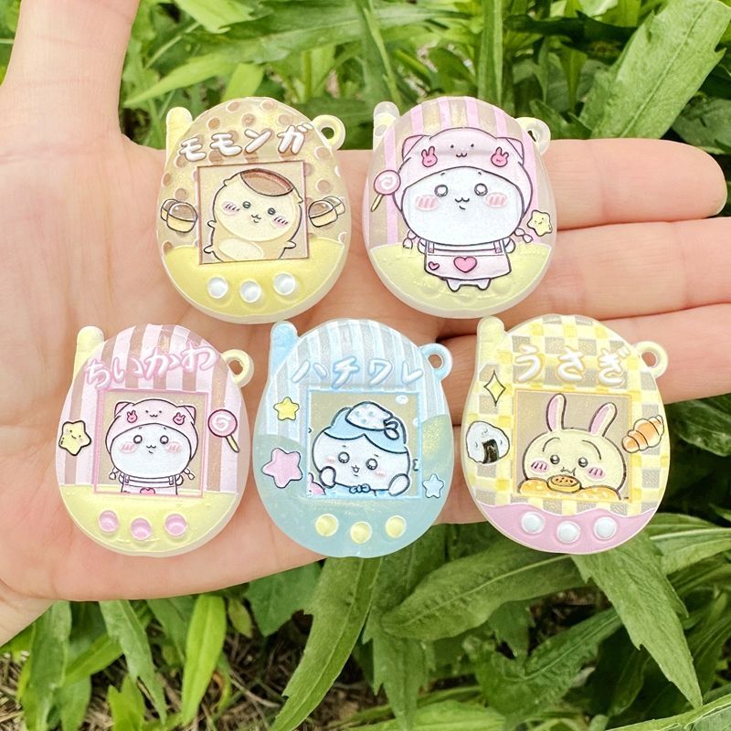 漫画風発光プリントのちいかわ穴あきキーホルダーバッグペンダン - Jewelry Making With Beads のレビューと価格