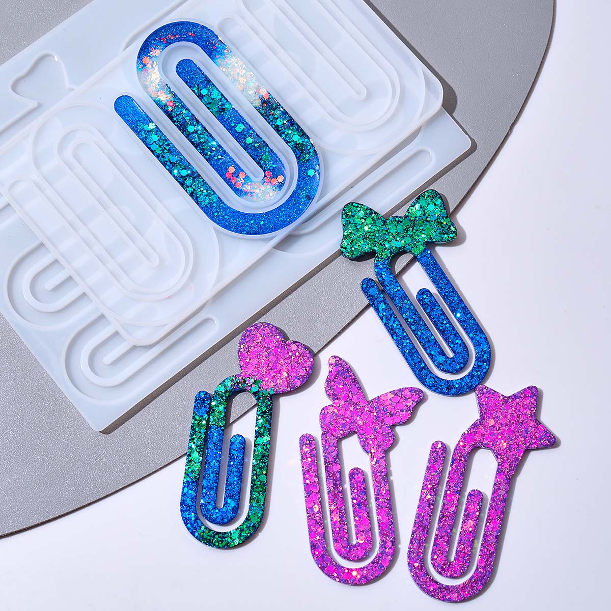 クリスタルエポキシ樹脂モールド DIY ペーパークリップホル - Resin Mold Jewelry のレビューと価格