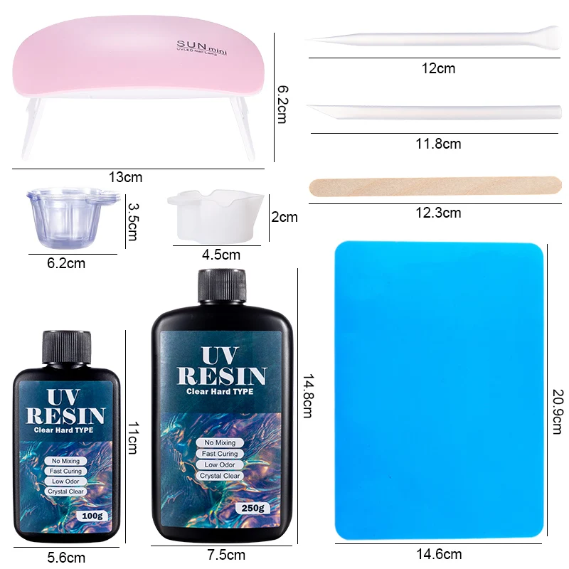 100g/250g クリアUVレジン ハードタイプ 1分硬化 - Resin Mold Jewelry のレビューと価格