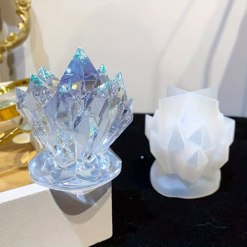 シリコンモールドキャンドル,クリスタルクラスター装飾,時計ジ - Resin Mold Jewelry のレビューと価格