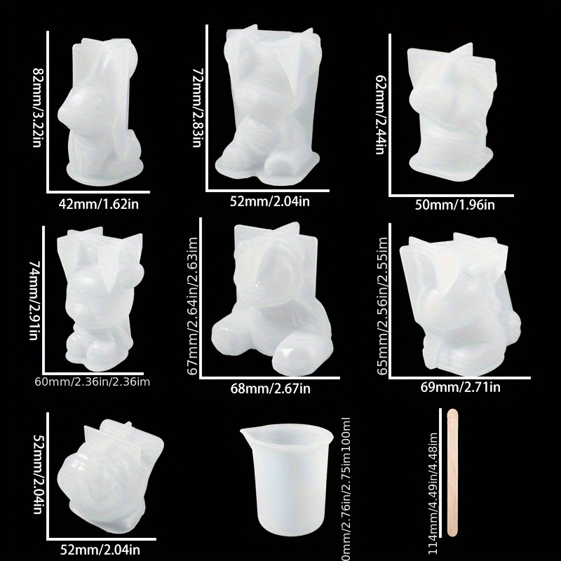 19個入りレジン製モールドセット、レジン製作、デスクトップオ - Resin Mold Jewelry のレビューと価格