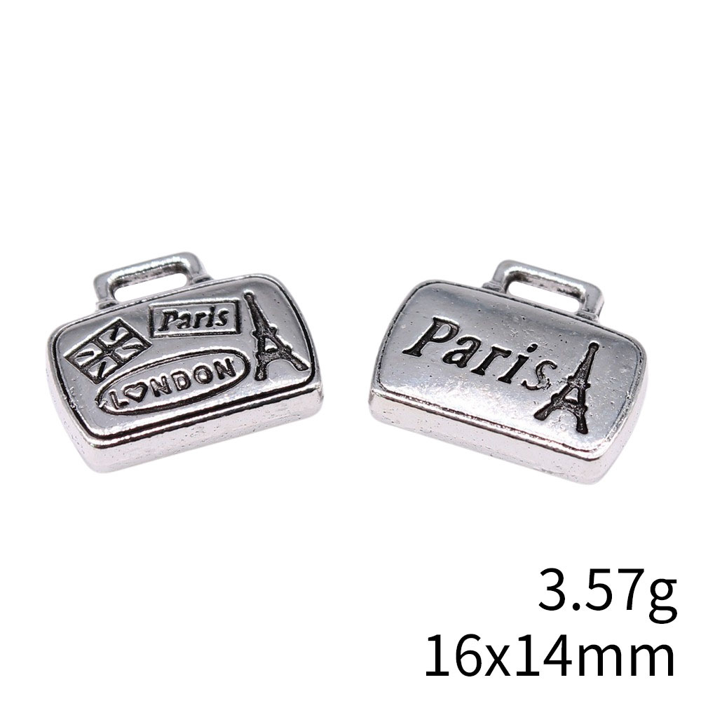 Wysiwyg-ラゲッジバッグチャームペンダント、アンティー - Jewelry Making In London のレビューと価格