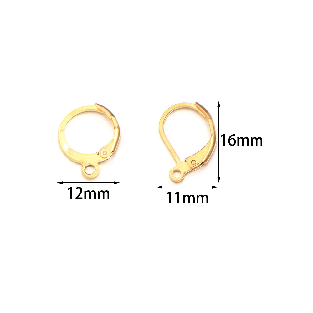 20 ピース/ロットステンレス鋼耳フックラウンドイヤリングフ - Jewelry Making Pins のレビューと価格