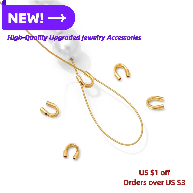 18K金メッキ保護エンドキャップ（プロテクター）ロープ用、ワ - Jewelry Making Gold Wire のレビューと価格