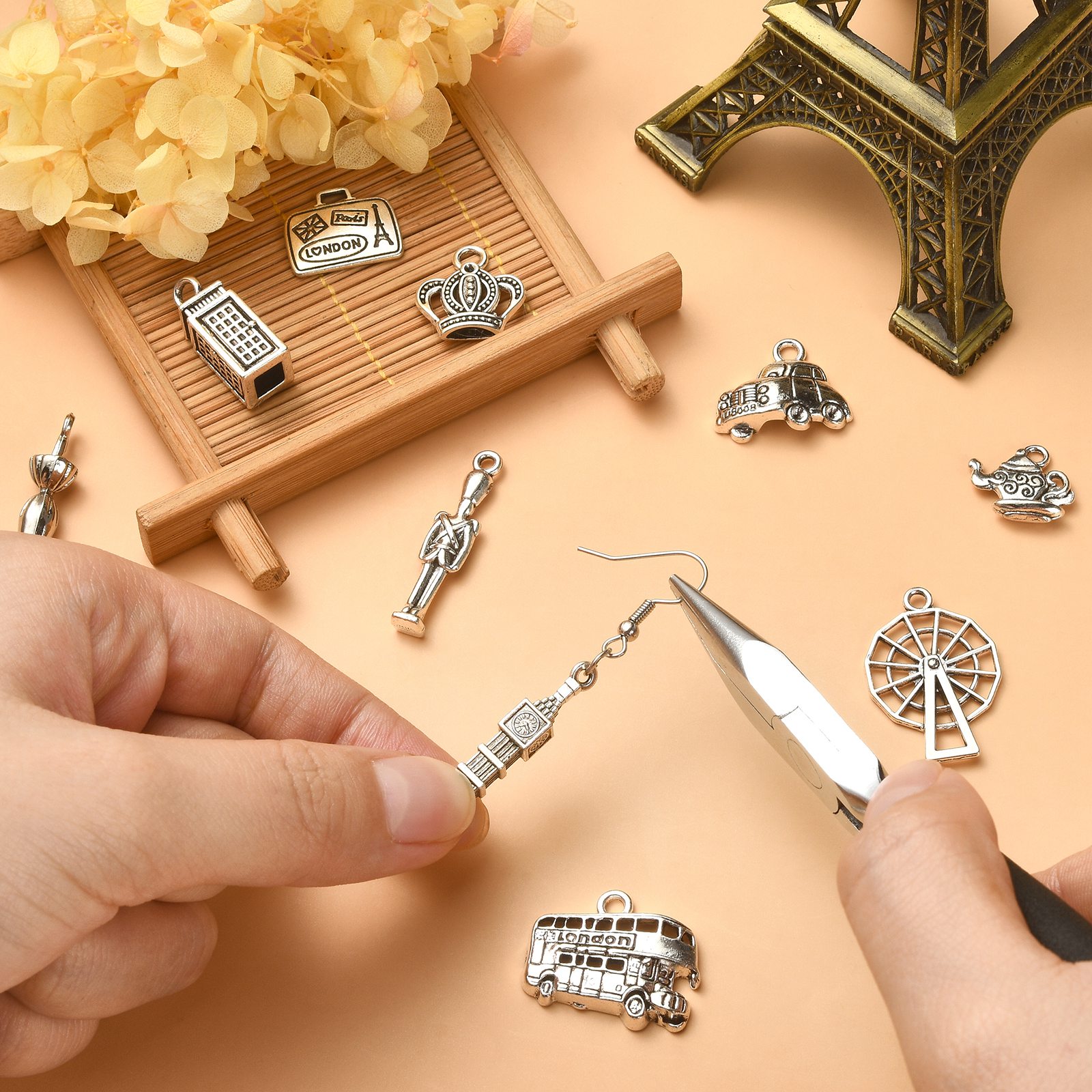 PandaHall 100個入り 10種類 ロンドンテーマチ - Jewelry Making In London のレビューと価格