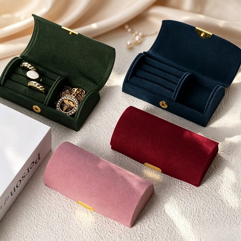 1個入りアーチ型ポータブルジュエリー収納ボックス ベルベット - Jewelry Making Business のレビューと価格