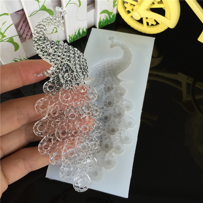 DIY クリエイティブ孔雀ジュエリーペンダントシリコーン型ギ - Resin Mold Jewelry のレビューと価格