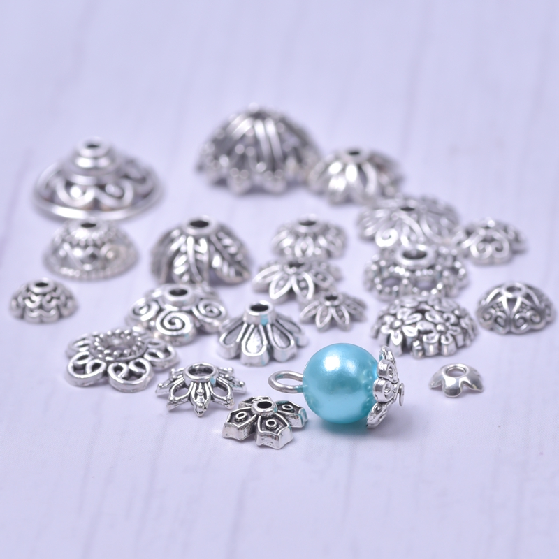 100 個のペンダント用ビーズキャップチャームジュエリーメイ - Jewelry Making Business のレビューと価格