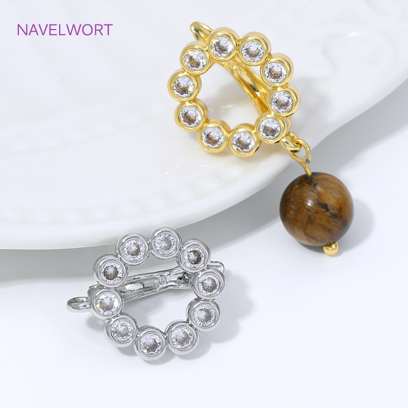 18K金メッキ扇形フラワーイヤワイヤーイヤリング金具、真鍮製 - Jewelry Making Pins のレビューと価格