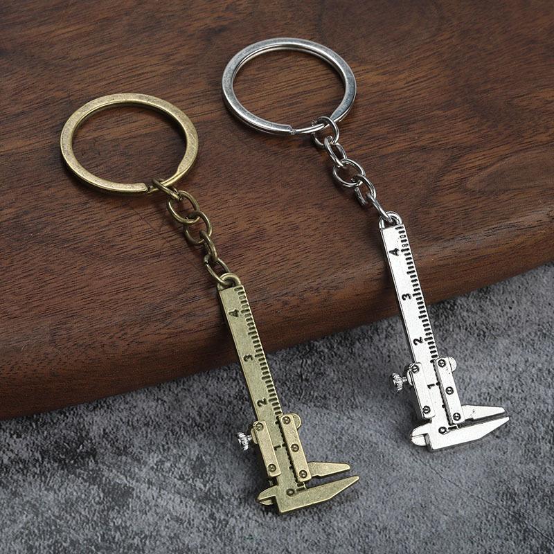 精密ミニノギスキーホルダーポケットサイズの金属定規100mm - Jewelry Making Experience のレビューと価格