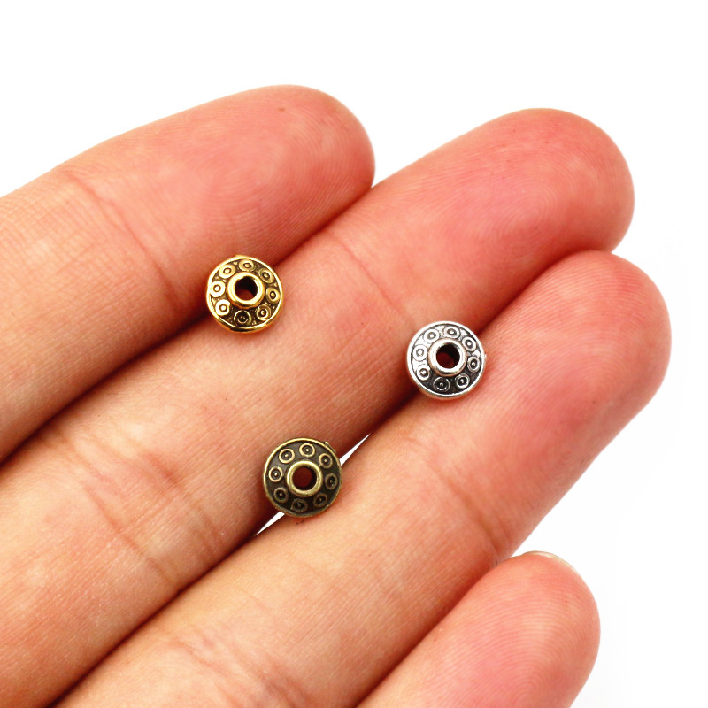 100個6x6x3.5mmブロンズアンティークゴールドシルバ - Eyepin Ball End のレビューと価格
