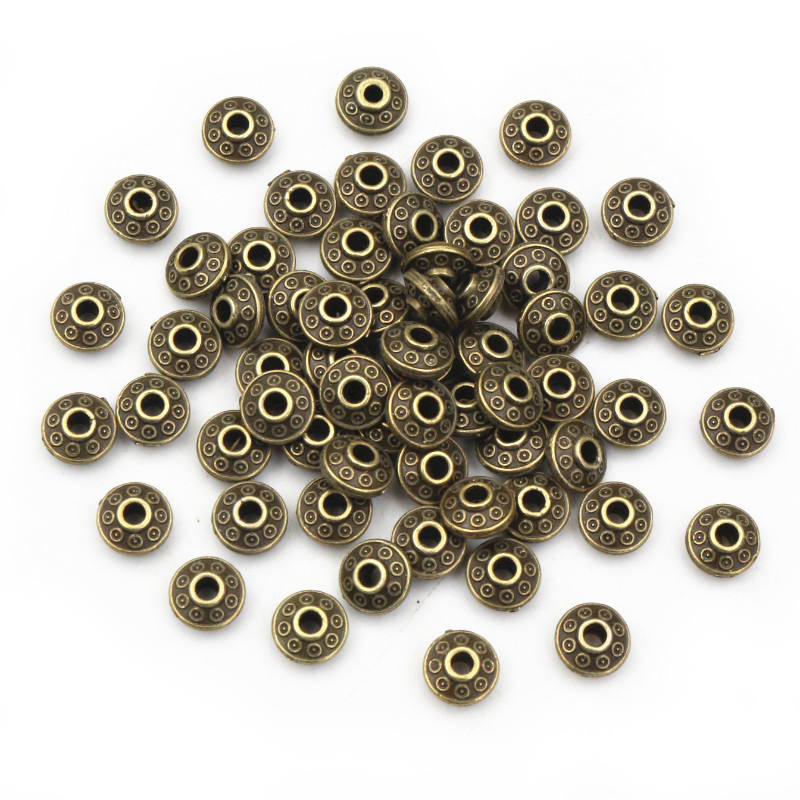 100個6x6x3.5mmブロンズアンティークゴールドシルバ - Eyepin Ball End のレビューと価格