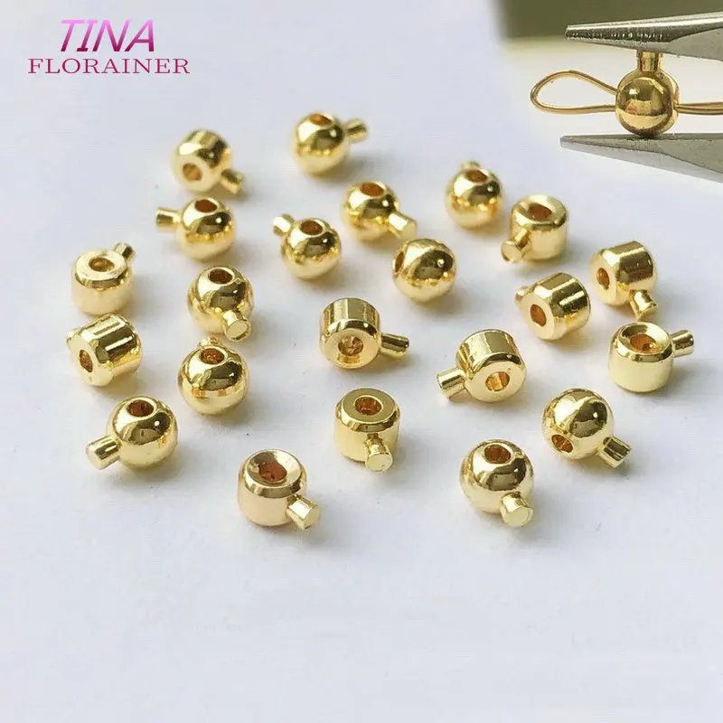 卸売ボールエンドキャップメモリーワイヤー用、2.4x3MM  - Eyepin Ball End のレビューと価格