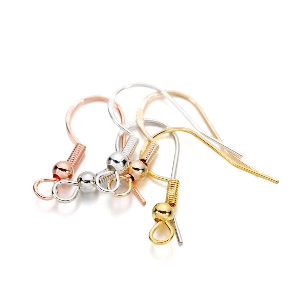 金メッキイヤリングフック 100個入り イヤーワイヤーバック - Jewelry Making Gold Wire のレビューと価格