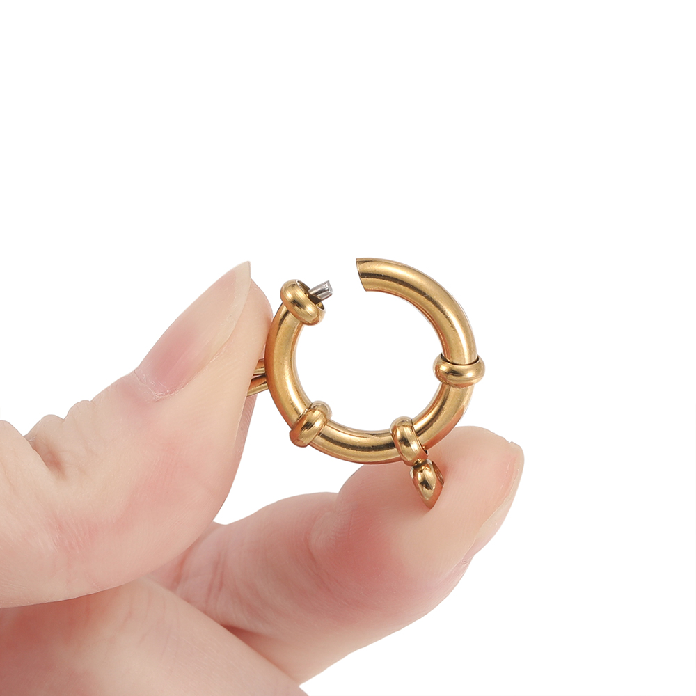 2 個のステンレス鋼ラウンドスプリングクラスプフックブレスレ - Jewelry Making Pins のレビューと価格