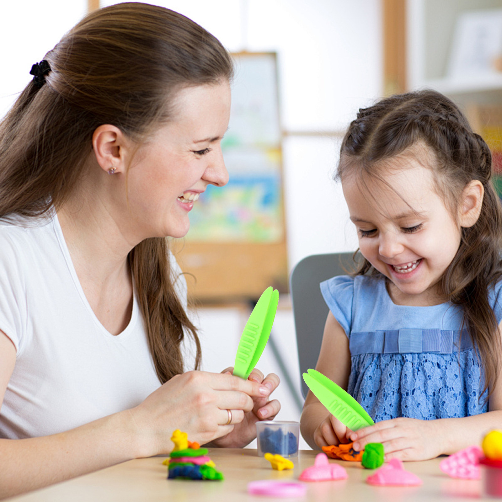 10個入り 子供に優しいプラスチック製ピンセット DIYジュ - Jewelry Making Experience のレビューと価格