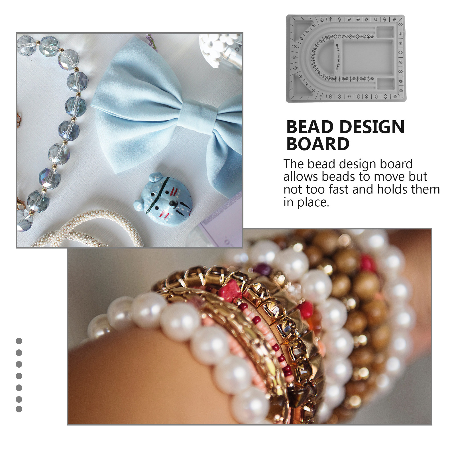2 個ビーズデザインボードジュエリー作成トレイネックレスブレ - Jewelry Making With Beads のレビューと価格
